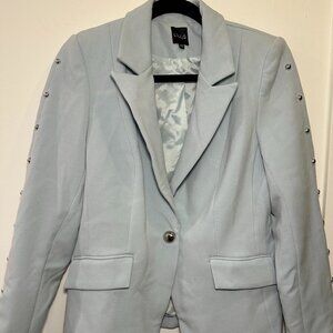 Powder Blue Blazer w/ Silver Details